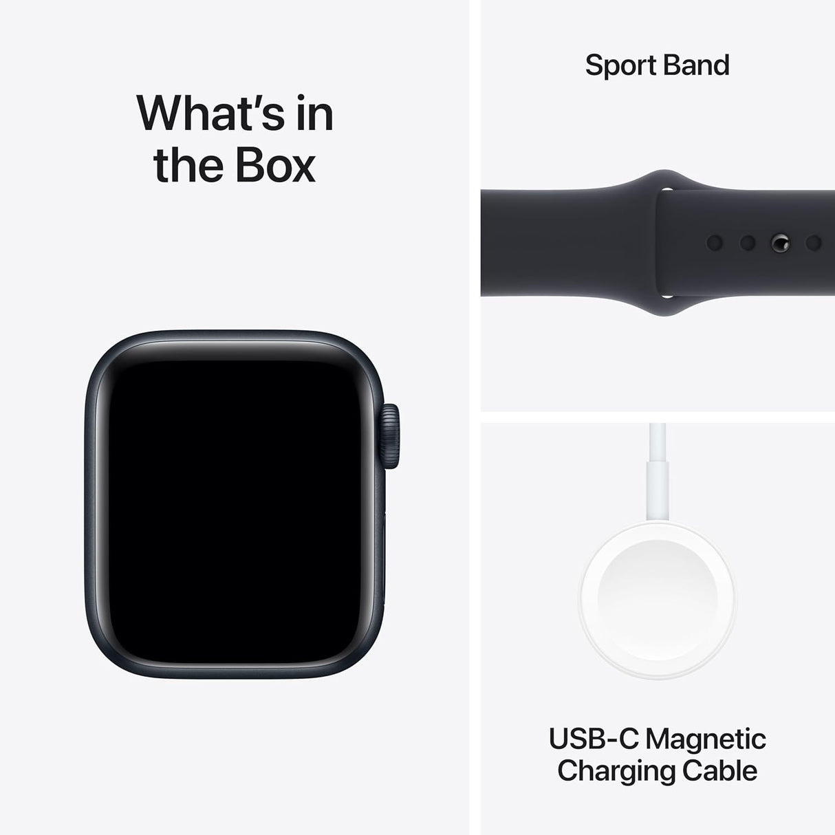 Apple Watch SE 2023 40mm GPS Smartwatch - Size S/M - Midnight Sports Band