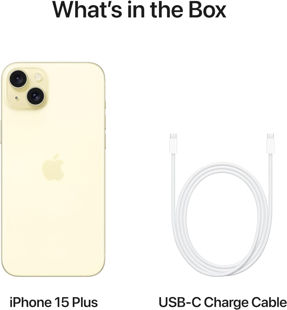 Apple iPhone 15 Plus 5G 128GB SIM-Free SIM-Free Unlocked Smartphone - Yellow A