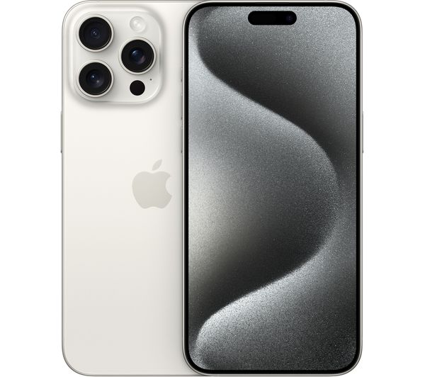 Apple iPhone 15 Pro Max 5G 256GB Smartphone SIM-Free Unlocked - White - Kazoop 
