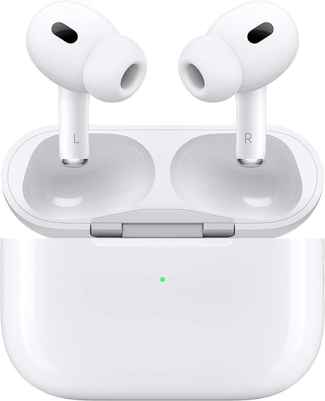 Apple MTJV3ZM/A AirPods Pro 2nd Gen 2023 with MagSafe Charging Case - White - Kazoop 