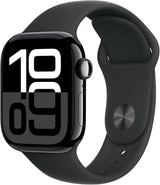 Apple Watch Series 10 GPS 42mm Smartwatch - Jet Black Sport Band - S/M
