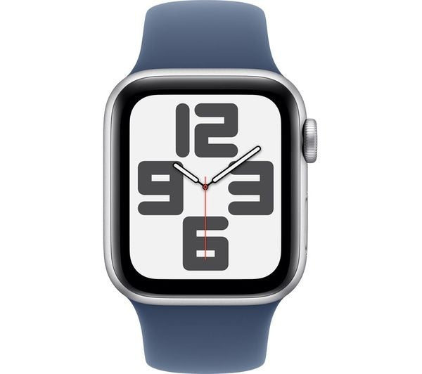 Apple Watch SE Gen 2 GPS 40mm Smartwatch - S/M - Silver/Denim Sport Band