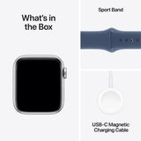 Apple Watch SE Gen 2 GPS 40mm Smartwatch - S/M - Silver/Denim Sport Band