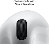 Apple AirPods 4 Wireless Bluetooth Headphones with Charging Case - White - Kazoop 