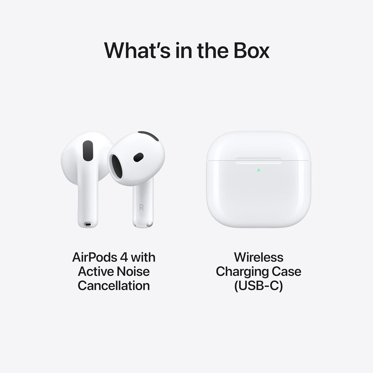 Apple AirPods 4th Gen Active Noise Cancellation Wireless Earbuds - White - Kazoop 