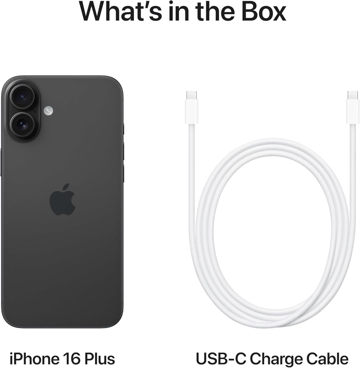 Apple iPhone 16 Plus 6.7'' Smartphone 128GB Dual SIM-Free Unlocked - Black A