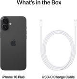 Apple iPhone 16 Plus 6.7'' Smartphone 128GB Dual SIM-Free Unlocked - Black A