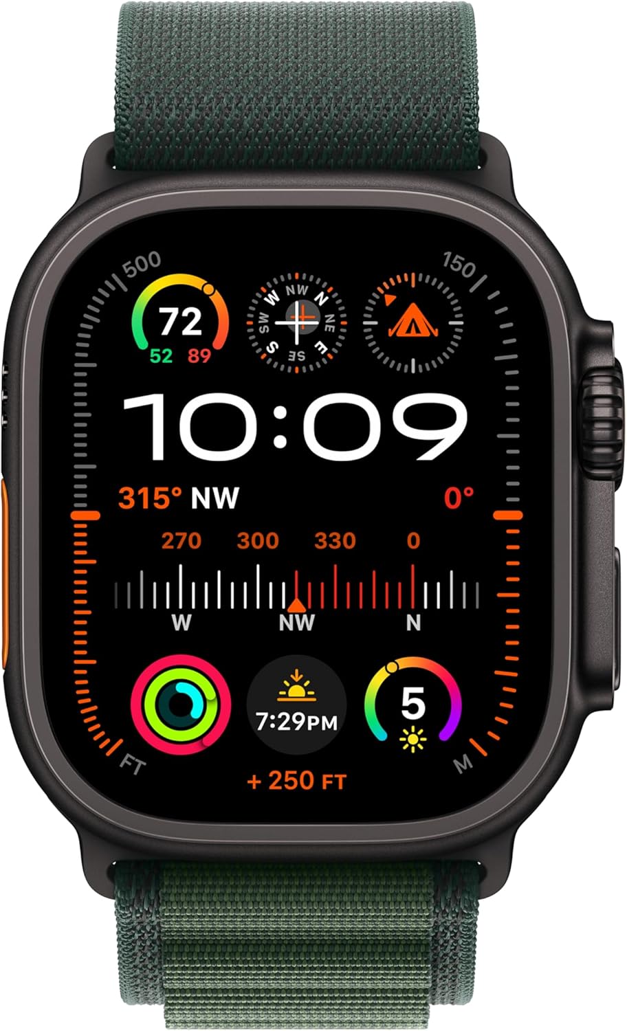 Apple Watch Ultra 2 GPS + Cellular 49mm Large Smartwatch - Black/Dark Green