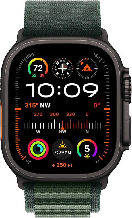 Apple Watch Ultra 2 GPS + Cellular 49mm Large Smartwatch - Black/Dark Green