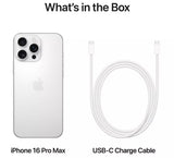 Apple iPhone 16 Pro Max 6.9'' 5G Smartphone 256GB Unlocked SIM-Free - White - Kazoop 