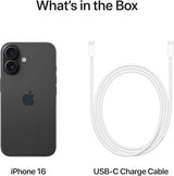 Apple iPhone 16 128GB 5G 6.1" SIM-Free Smartphone Unlocked Dual-SIM - Black - Kazoop 