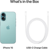 Apple iPhone 16 128GB 5G SIM-Free 6.1" Smartphone Unlocked Dual-SIM - Teal - Kazoop 
