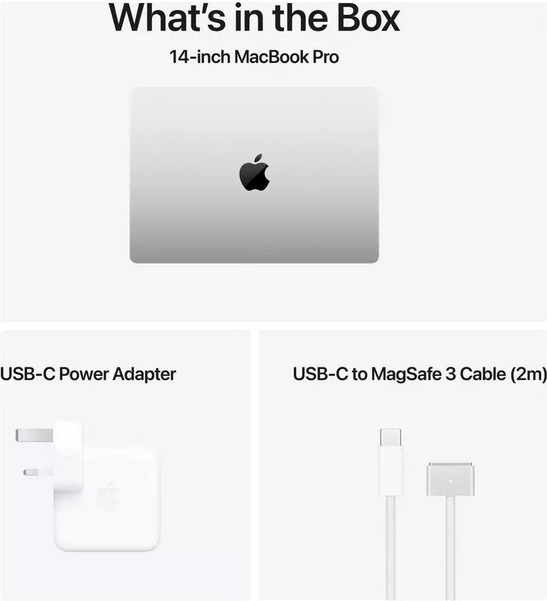 Apple MacBook Pro 2024 M4 Max Chip 14-Core 36GB RAM 1TB SSD 14.2'' - Silver