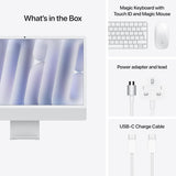 Apple iMac 2024 M4 10-Core 16GB RAM 256GB SSD 24'' All-In-One PC - Silver
