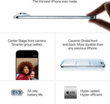 Apple iPhone Air 5G 6.5'' Smartphone 512GB Unlocked Dual eSIM - Sky Blue