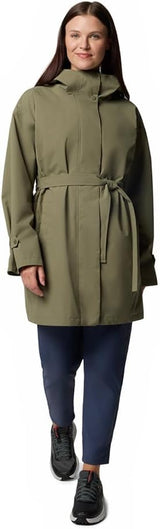 Columbia Women's Here and There III Trench Jacket - Stone Green - Small