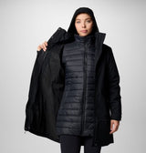 Columbia Women's Pulaski 3-in-1 Waterproof Winter Parka Jacket - Black - L