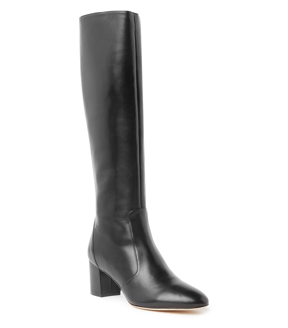 Stuart Weitzman Yuliana 60 Women's Leather Knee High Boots - Black - UK 5.5