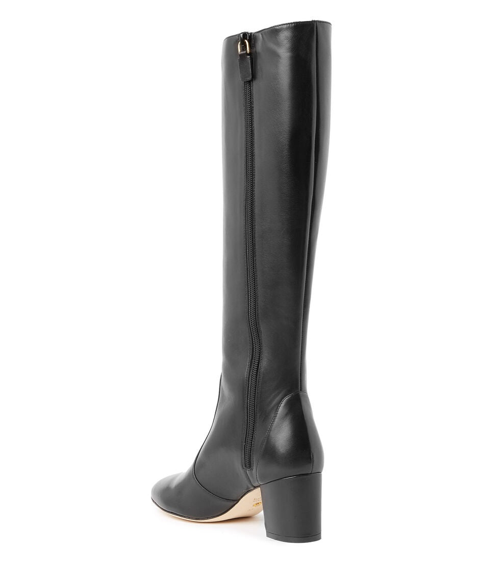 Stuart Weitzman Yuliana 60 Women's Leather Knee High Boots - Black - UK 5.5