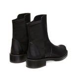 Stuart Weitzman 5050 Bold Bootie Block Heel Black Leather Ankle Boots - UK4