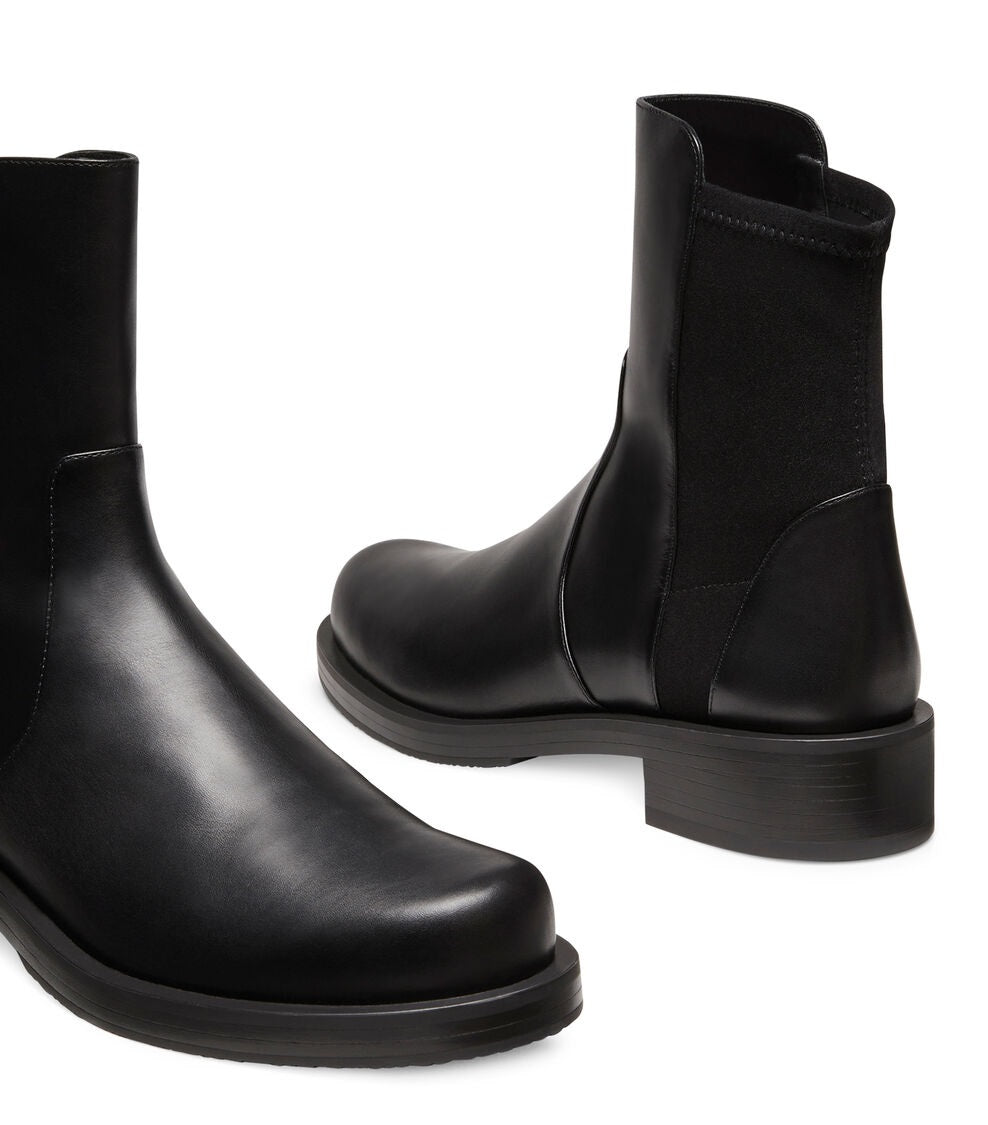 Stuart Weitzman 5050 Bold Bootie Black Women's Leather Ankle Boots EU40/UK7