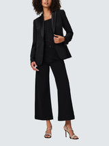 Paige Anessa Womens High Rise Wide Leg Ankle Grazer Jeans - Size 31 - Black