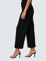 Paige Anessa Womens High Rise Wide Leg Ankle Grazer Jeans - Size 31 - Black