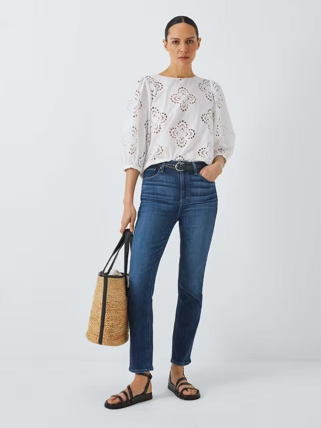 PAIGE Women's Gemma High Rise Cigarette Jeans - Breakthrough - Size 32