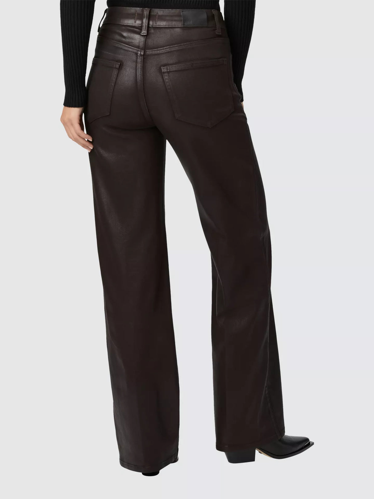 PAIGE Sasha Women's Mid Rise Wide Jeans - Chicory Coffee - Size 26/UK 8-10