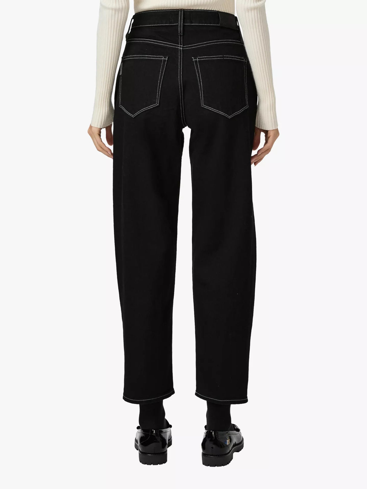 PAIGE Women's Alexis Mid-Rise Twilight Black Straight Ankle Jeans - Size 24