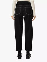 PAIGE Women's Alexis Mid-Rise Twilight Black Straight Ankle Jeans - Size 24