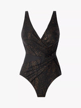 Miraclesuit Brillante Circe Scoop Back One Piece Swimsuit - Black - UK 14