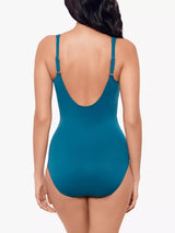 Miraclesuit Women's Oceanus V-Neck One Piece Swimsuit - Aegean - UK 10