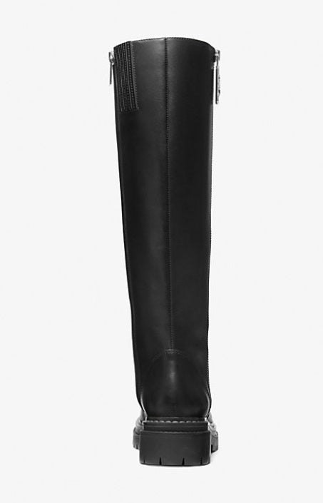 Michael Kors Regan Women's Round Toe Knee High Leather Boots - Black - UK5.5