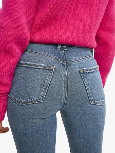 Good American High Rise Classic 5-pockets Straight Jeans Blue Size - 26
