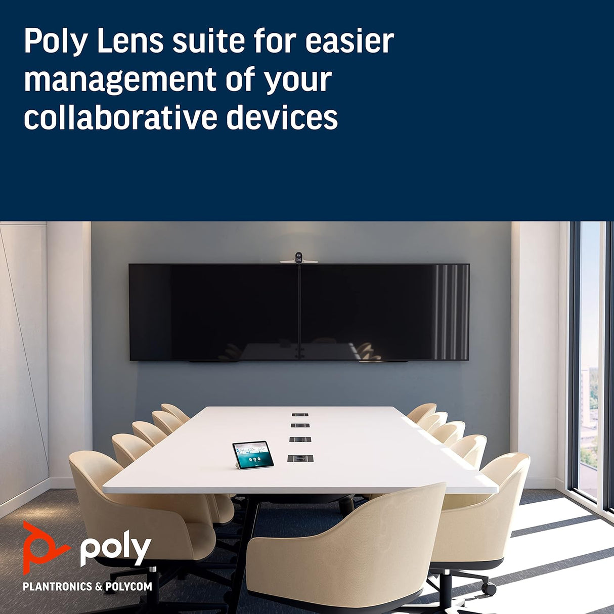 Poly Studio E70 USB 20MP 3840 x 2160p 4K UHD 7.3x Zoom Smart Camera - White - Kazoop 