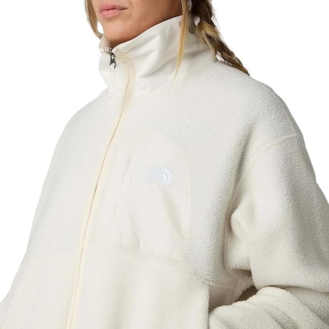 The North Face Yumiori Womens Polyester Zip Fleece Size Medium - White Dune