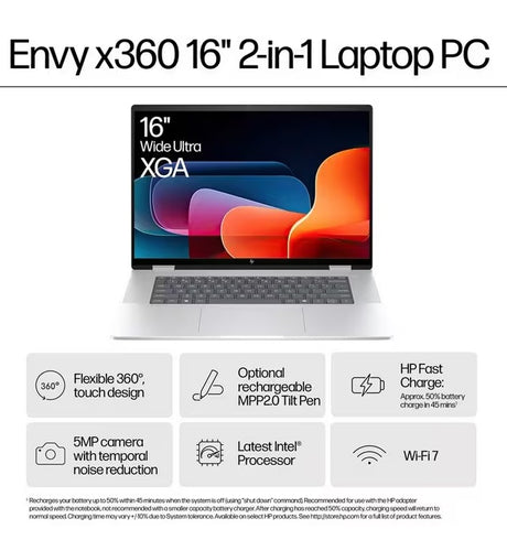 HP ENVY x360 16-ac0000na Core Ultra 5 8GB RAM 512GB SSD 16'' 2-in-1 Laptop