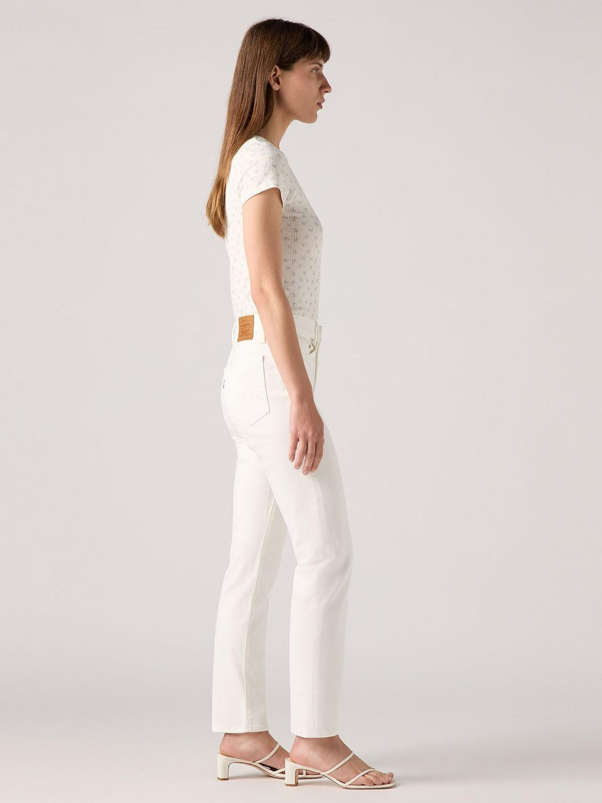 Levi's 724 Womens High Rise Slim Straight Leg Jeans, Cloud Dancer - W30/L30