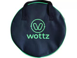 Wottz 3 Phase Type 2 to Type 2 32A / 22kW 5m Electric Vehicle Cable - Black