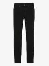 7 For All Mankind Skinny Slim Illusion Luxe Jeans - Rinse Black - Size 25 - Kazoop 