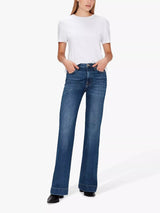 7 For All Mankind Modern Dojo High Rise Flared Jeans - Soho Light - Size 27