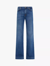 7 For All Mankind Modern Dojo High Rise Flared Jeans - Soho Light - Size 27
