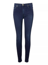 7 For All Mankind High Rise Slim Illusion Luxe Jeans - Rich Indigo - 31/UK14