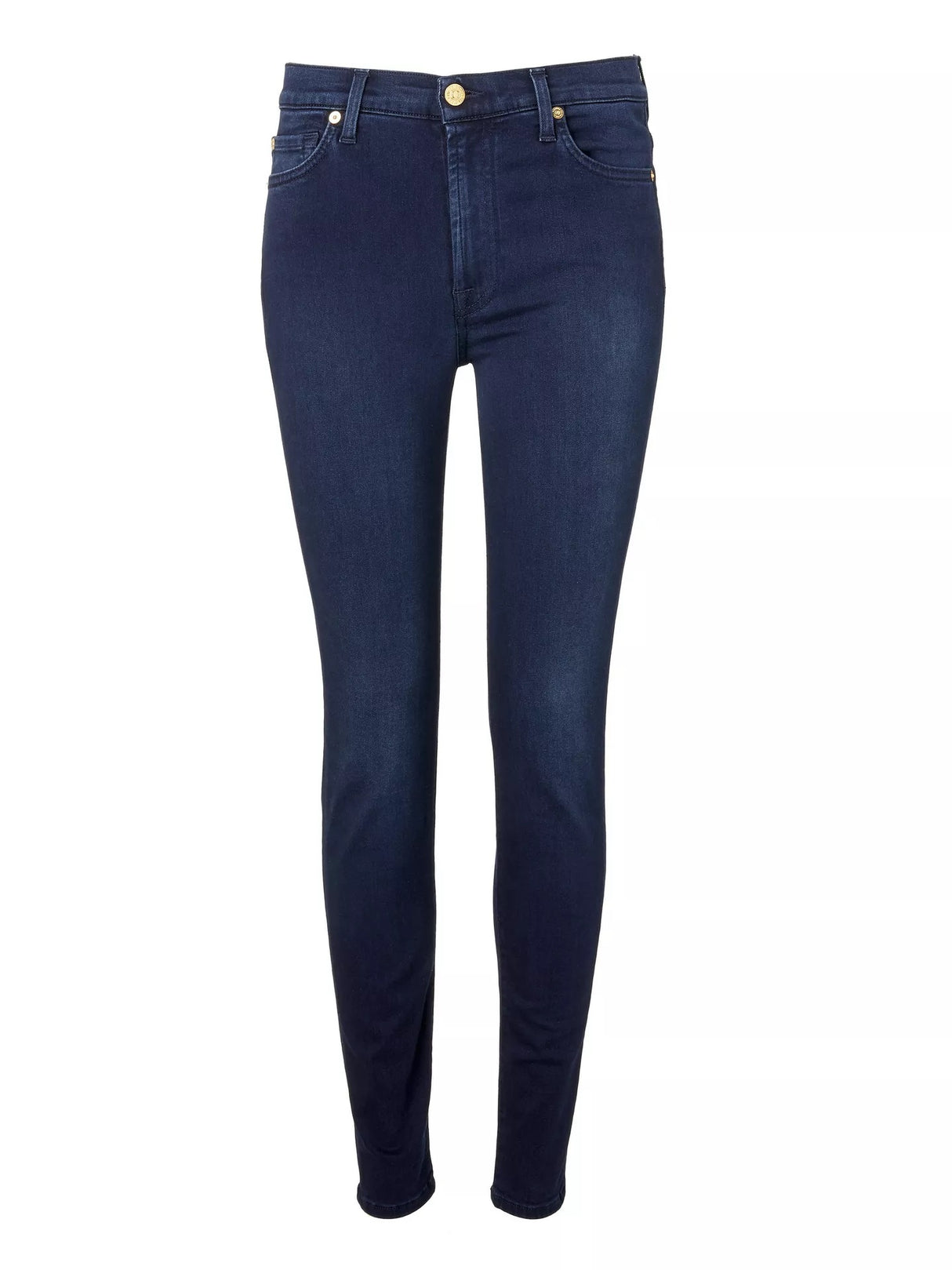 7 For All Mankind High Rise Slim Illusion Luxe Jeans - Rich Indigo - 31/UK14
