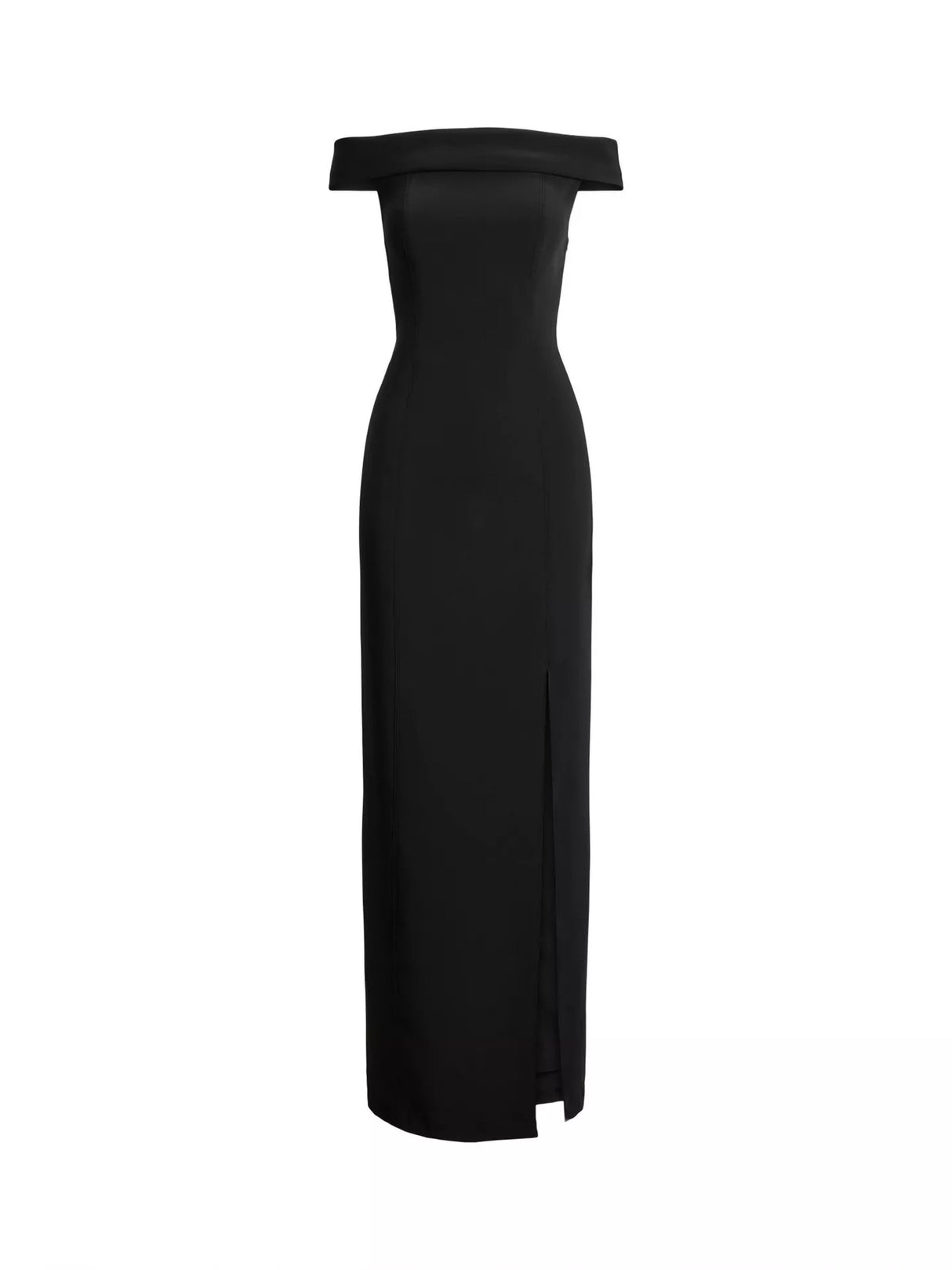 Ralph Lauren Adlar Crepe Off Shoulder Ball Gown Maxi Dress - Black - UK 12