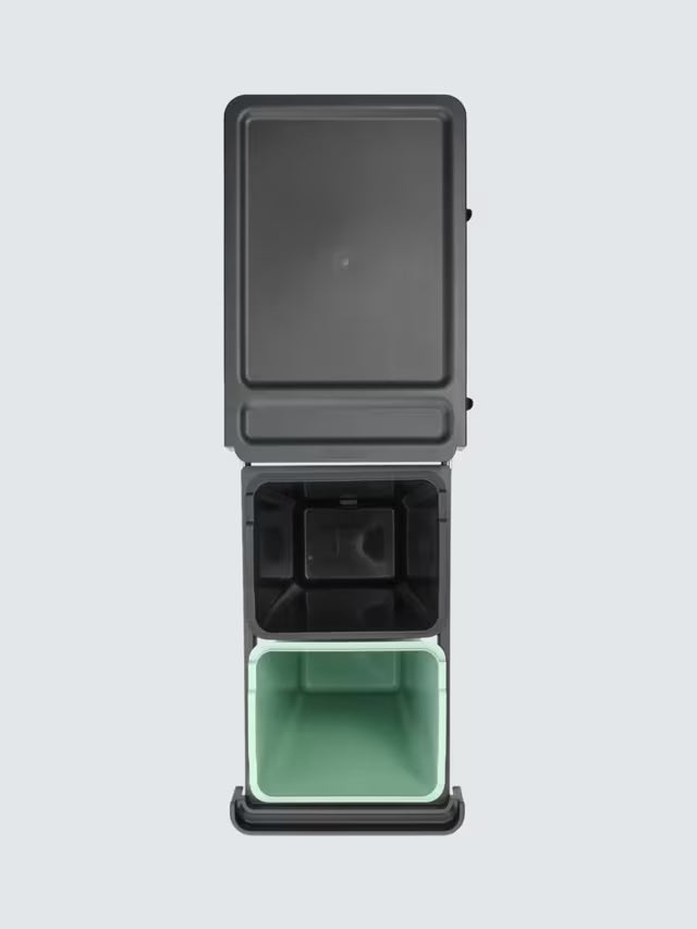 Brabantia Sort & Go 2 x 30L Built-in Under Sink Recycling Bin - Dark Grey