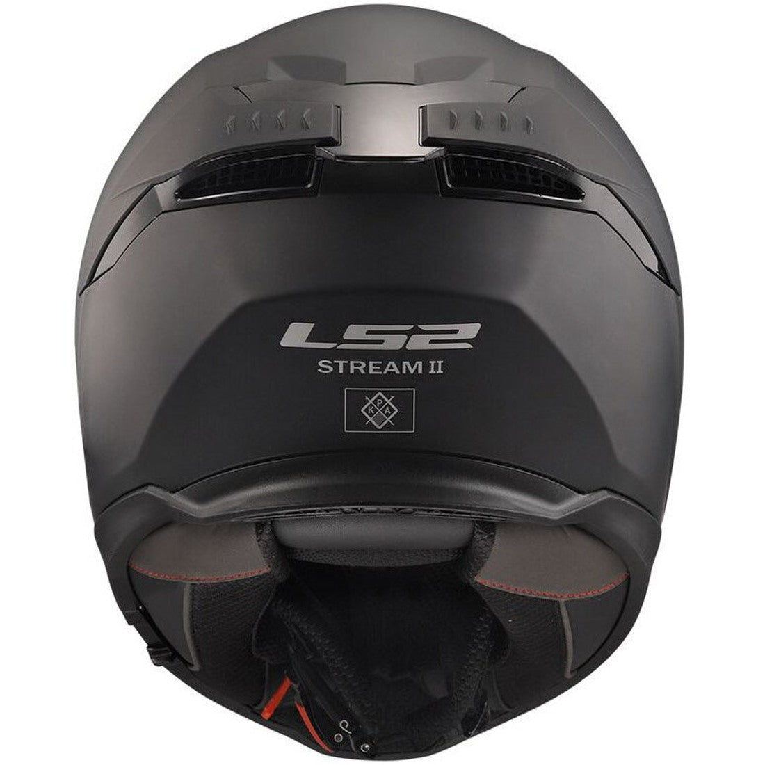 LS2 FF808 Stream II Unisex Road Touring Motorcycle Helmet - Black - Medium