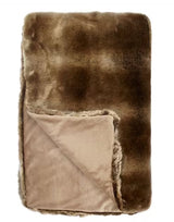 John Lewis Soft Luxury Decorative Faux Fur Throw 150 x 200cm - Golden Brown