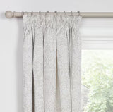 Morris & Co. Strawberry Thief Lined Pencil Pleat Curtains 228 x 228cm - Dove